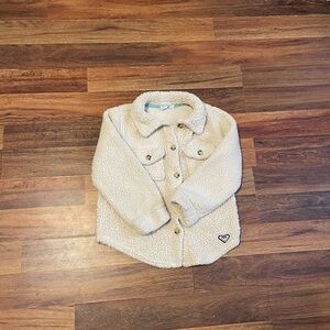 Roxy Cream Sherpa Kids Jacket